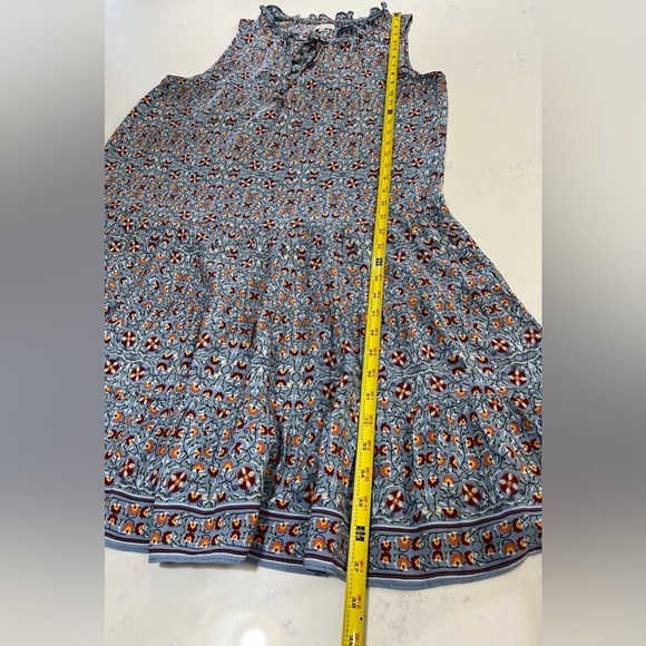 Max Studio Sleeveless Blue and Red Mini Sundress - Picture 8 of 8